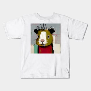 Funny Cartoon Guinea Pig Kids T-Shirt